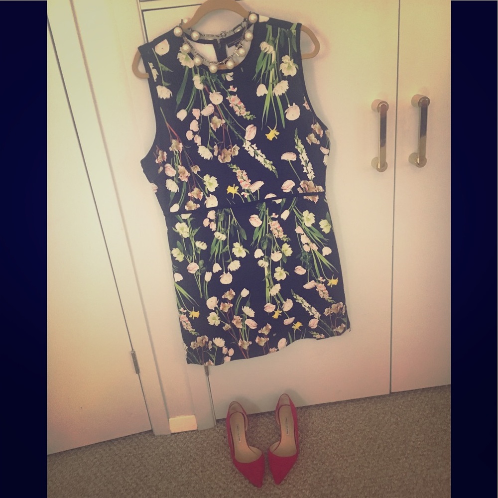 Victoria Beckham for Target black floral dress